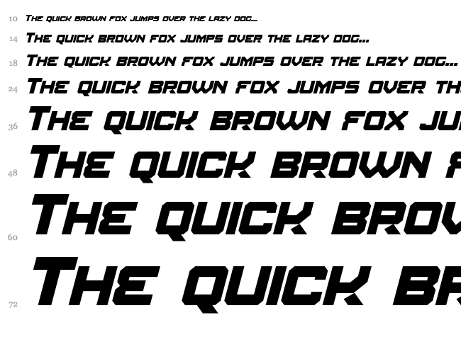 Amuro font waterfall